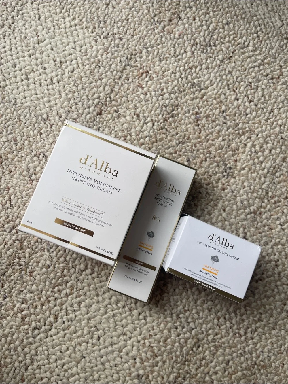 D’ Alba Intensive Volufiline Grinding Cream/vita toning cream/anti-aging serum